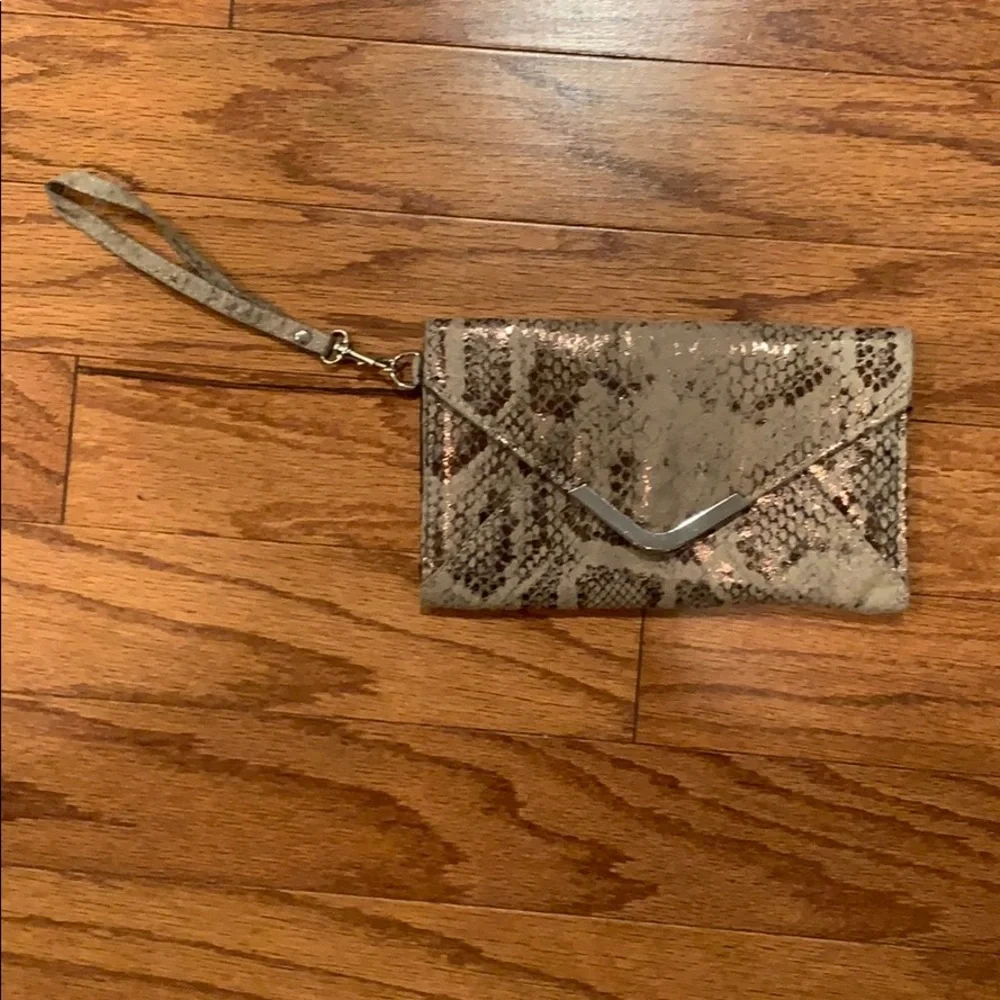 Vintage Snakeskin Wristlet Clutch